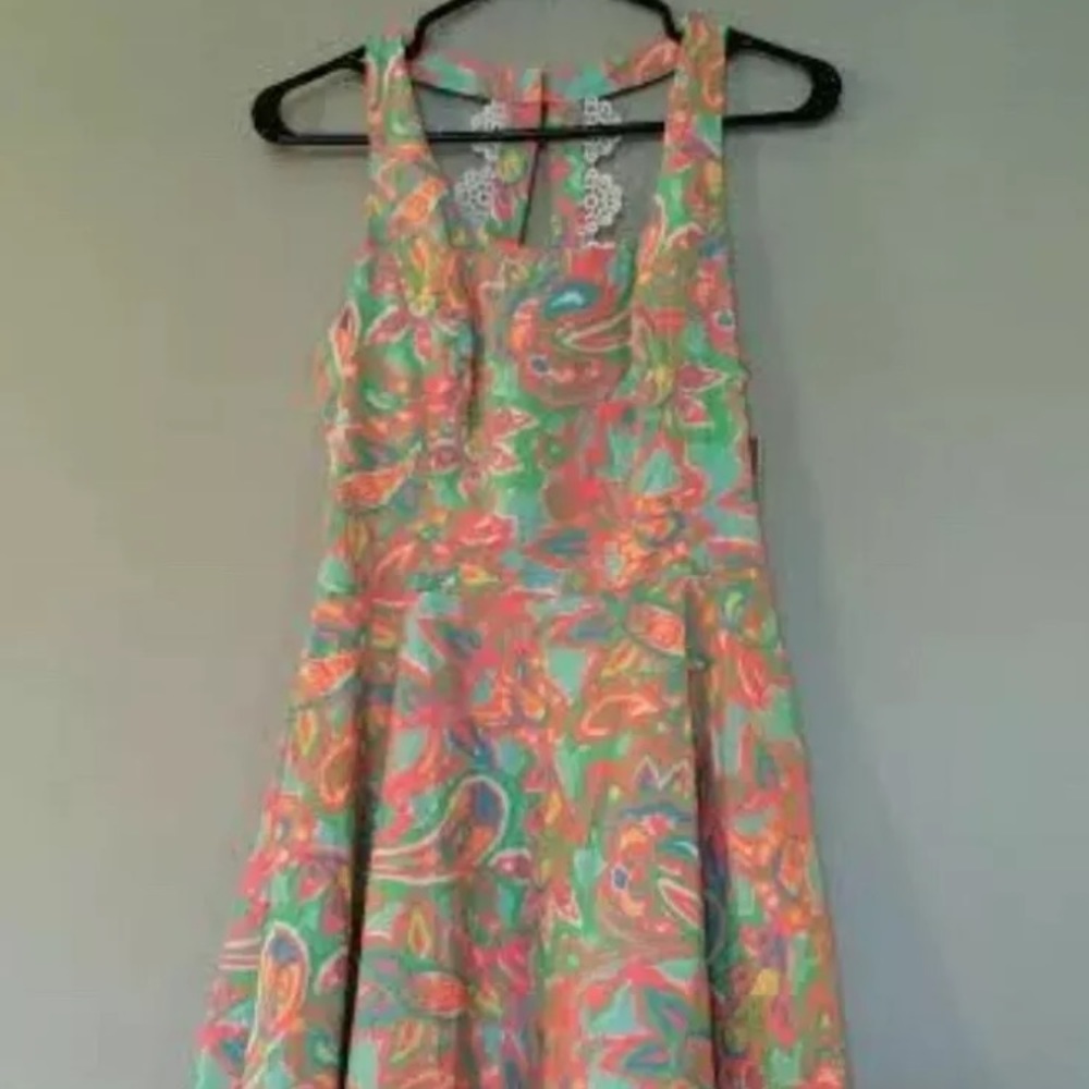 LILLY PULITZER MultiColor Summer "Zo Dress" Size 4 - Picture 3 of 12